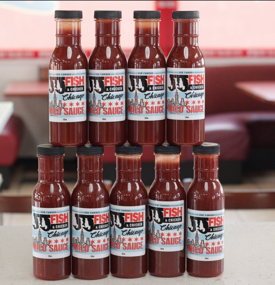 Chicago Mild Sauce.                                    Authentic.Bold.The Real JJ flavor.
